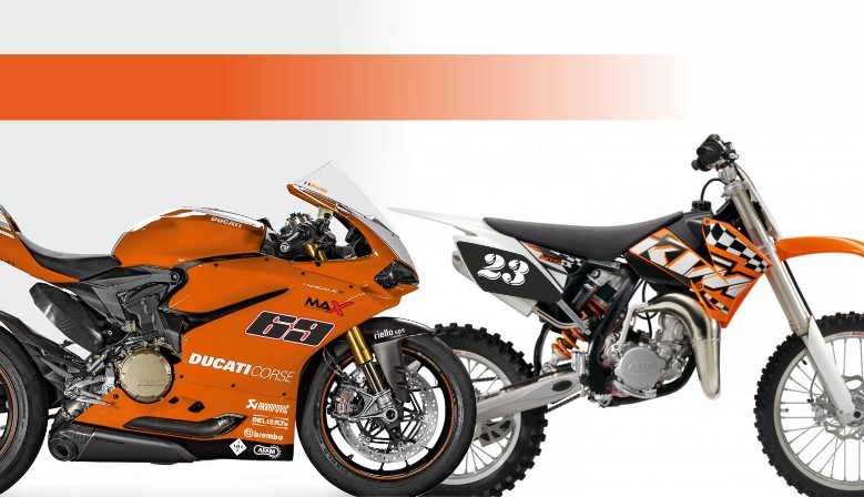 Racing Number Sticker Decal